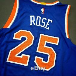 100% Authentic Derrick Rose 2015 Knicks Game Issued Jersey Size XL+2 used