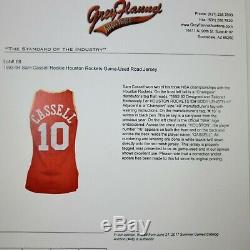100% Authentic Sam Cassell Champion Rookie Rockets Game Worn Jersey LOA used