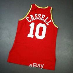 100% Authentic Sam Cassell Champion Rookie Rockets Game Worn Jersey LOA used