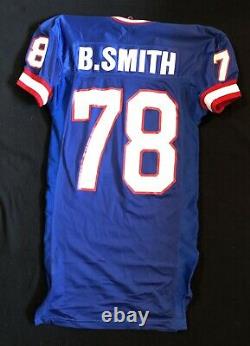 1992 Bruce Smith GAME USED Authentic NFL Jersey LOA With Signed Magazine BAS COA