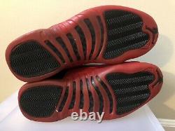 1997 Air Jordan 12 XII OG Flu Game Black Red 130690-061 Size 11 100% Authentic