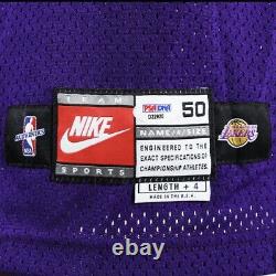 1998-99 KOBE BRYANT SIGNED GAME USED AUTHENTIC LAKERS JERSEY 2 COA's MEARS PSA