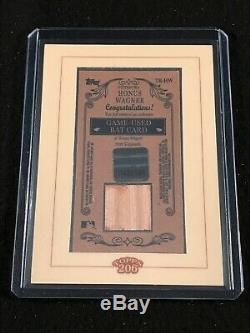 2002 Topps Honus Wagner 206 Authentic Game Used Bat Card Rare