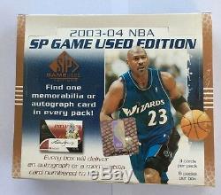 2003-04 Upper Deck SP Game Used Basketball Hobby Box Factory Sealed