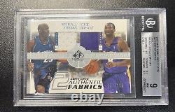 2003 SP Game Used Michael Jordan/Kobe Bryant AUTHENTIC FABRICS /100 BGS 9 PMJS