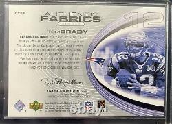 2004 SP Game Used Edition Authentic Fabrics Tom Brady #AF-TB Mint+