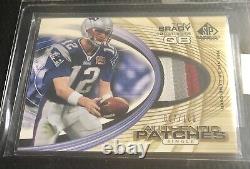 2004 SP Game Used Tom Brady Patriots 4-Color Authentic Patches /100 eBay Auth