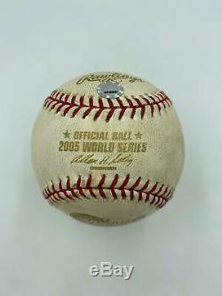 2005 World Series Game Used Baseball From Final Game 4 MLB Authentic White Sox