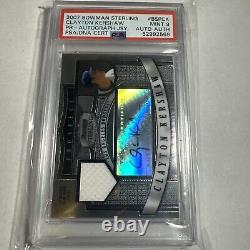 2007 Bowman Sterling Clayton Kershaw Auto Game Used Jersey Authentic BSPCK PSA 9