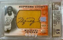 2010-11 SP Authentic Supreme Court Michael Jordan GAME USED Auto SSP 5/5 BGS 8.5