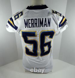 2010 San Diego Chargers Shawne Merriman #56 Game Used White Jersey