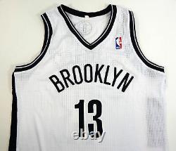 2013-14 Brooklyn Nets Jorge Gutierrez #13 Game Used White Jersey Shorts Playoffs