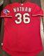 2013 Game Used/issued Joe Nathan #36 Texas Rangers Authentic Majestic Jersey 50
