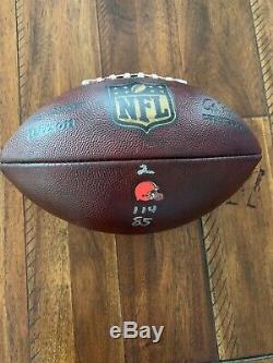 2017 NFL Game Used Cleveland Browns Authentic Wilson Football