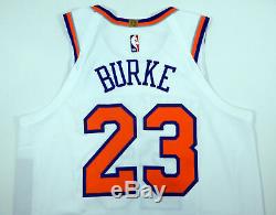 2018-19 New York Knicks Trey Burke #23 Game Used White Jersey vs PHI 112818 7 pt