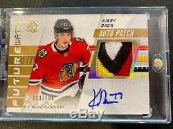 2019/20 SP Authentic Kirby Dach Future Watch Patch Auto/100 4CLR Game Used Patch