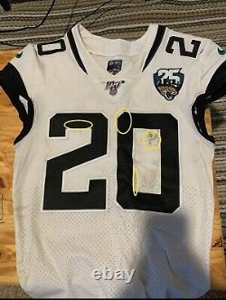 2019 NFL 100 Authentic Game Worn Used Jalen Ramsey Jaguars Rams Jersey 3 Games