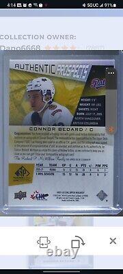 2021-22 SP Game Used CHL Authentic Prospects #2 CONNOR BEDARD Patch Auto 12/49