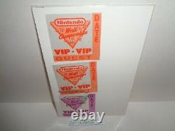 3 RARE Authentic Nintendo World Championships 1990 VIP Patches from NWC Event