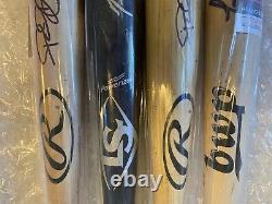 4 authentic game used signed baseball bats MLB Konerko, Gonzalez, Amaya