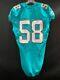 #58 Miami Dolphins Game Used Aqua Authentic Nike Jersey Yr-2014 Size 40