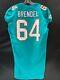 #64 Jake Brendel Miami Dolphins Game Used Authentic Nike Jersey Sz-46 Yr-17 Ucla