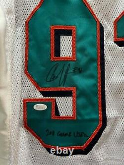 #91 Cam Wake Miami Dolphins Game Used White Autographed Authentic Jersey Yr-2011