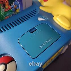 AUTHENTICBlue Pikachu Nintendo 64 N64 REGION FREE Pokémon Console With Games