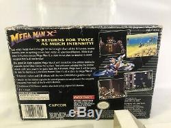 AUTHENTIC Mega Man X2 (Super Nintendo SNES) CIB Complete Box Manual Protector
