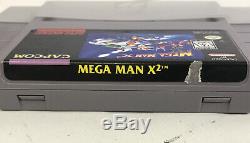 AUTHENTIC Mega Man X2 (Super Nintendo SNES) CIB Complete Box Manual Protector