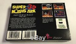 AUTHENTIC Super Noah's Ark 3D Nintendo Snes CIB Complete + Bag + Styrofoam