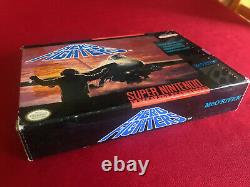 Aero fighters snes super nintendo box & manual only, authentic L@@K