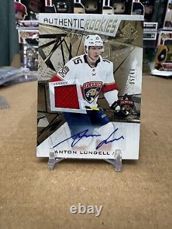 Anton Lindell Upper Deck Authentic Rookies SP #188 Auto/game used jersey RC