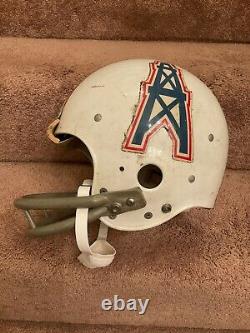 Authentic 1979 Riddell Houston Oilers Football Helmet Game Used Cliff Parsley