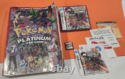 Authentic CIB Pokémon Platinum Version withOfficial Guide Book withPoster