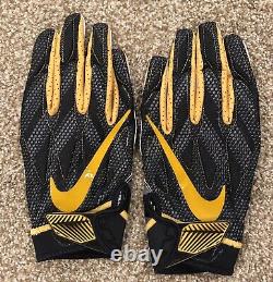 Authentic Game Worn Nike Missouri Football Gloves Size XXL Tiger Logo RARE