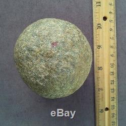 Authentic Indian Artifacts Big 3 Stone Game Ball Ohio Native American Arrowhead