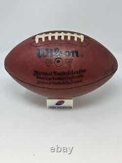 Authentic NFL Leather Game Football Used During 1990's Pete Rozelle Era