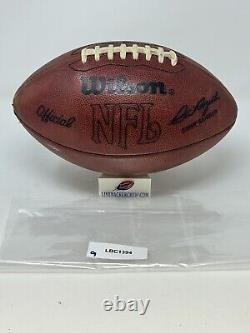 Authentic NFL Leather Game Football Used During 1990's Pete Rozelle Era