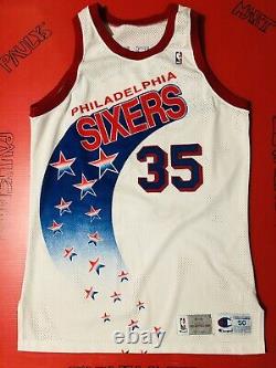 Authentic Philadelphia 76ers Weatherspoon Game Used Jersey Sewn Procut Iverson