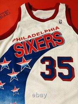 Authentic Philadelphia 76ers Weatherspoon Game Used Jersey Sewn Procut Iverson