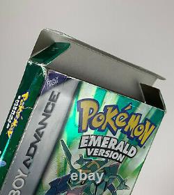 Authentic Pokemon Emerald Version Nintendo Gameboy Advance gba complete box cib