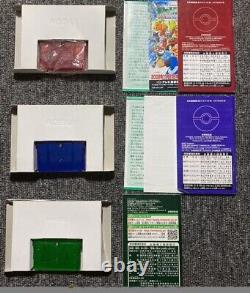 Authentic Pokemon Gameboy Advance Games Complete Japanese TESTED Emerald, FR LG
