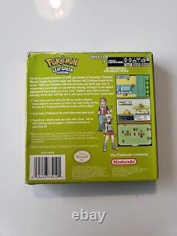 Authentic Pokemon Leaf Green Box And Manual