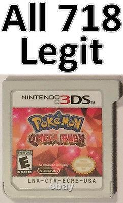 Authentic Pokemon Omega Ruby Unlocked All 718 Legit 2DS 3DS XL Yveltal Zygarde