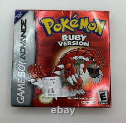 Authentic Pokemon Ruby Version Nintendo GBA Complete Video Game boy advance
