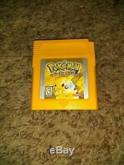 Authentic Pokemon Yellow Version Complete in Box Nintendo Gameboy pocket clear