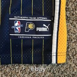 Authentic Reggie Miller Indiana Pacers Retro Pinstripe Game Jersey Procut 48 Vtg
