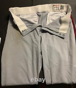 Bartolo Colon Authentic Spring Training Personal Game Used Grey Mlb Pants Rare