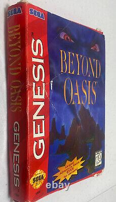Beyond Oasis (Sega Genesis) -In Box- Authentic Tested New Battery -No Manual